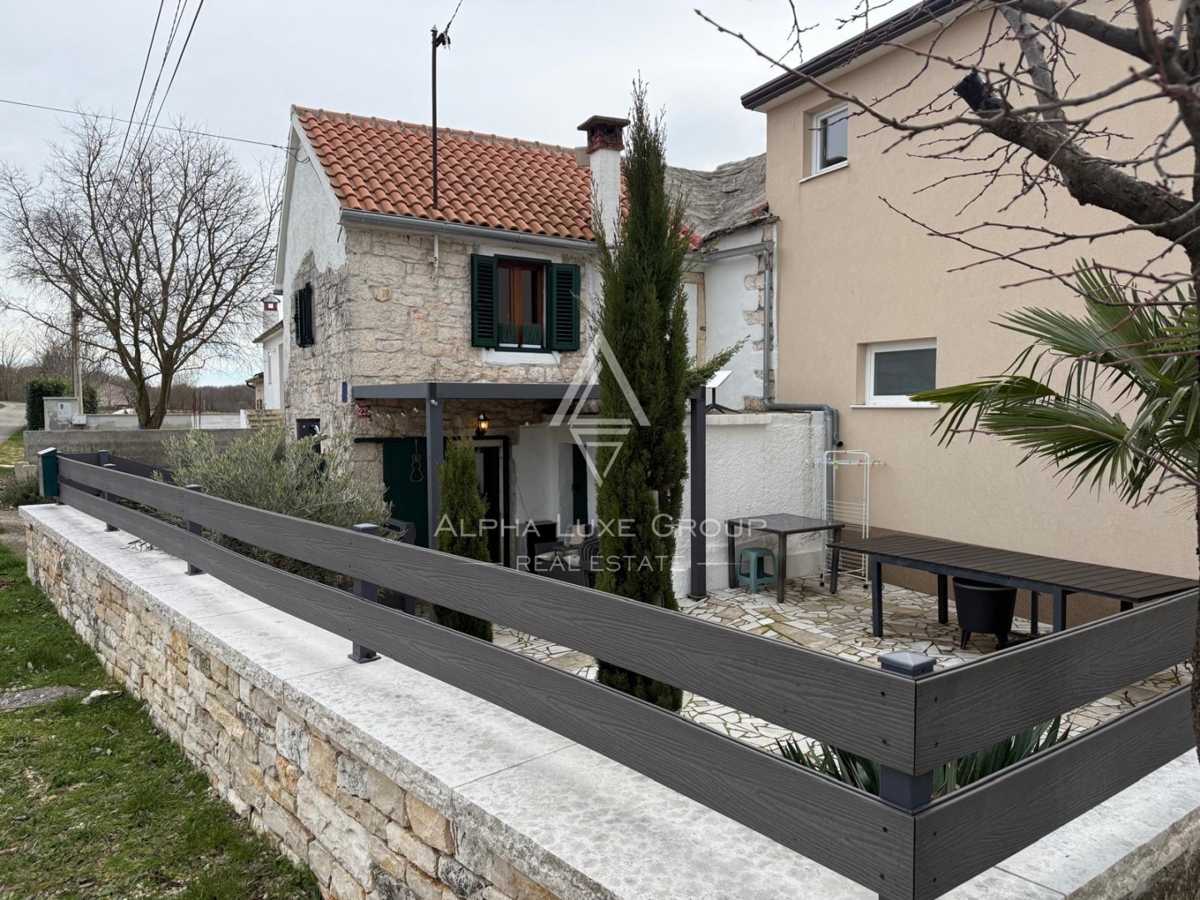 Istria, Sveti Petar u Šumi: Casa in pietra con cortile