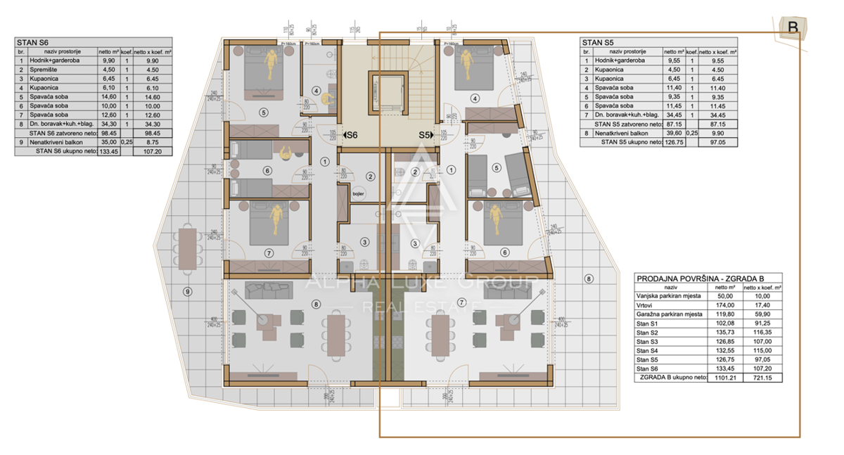 Istria, Pula: Appartamento moderno 2 piano vista mare