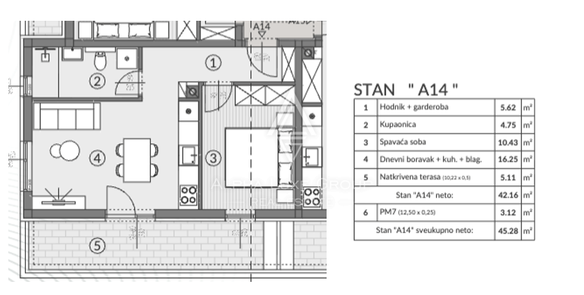 Istria, Pola: Appartamento moderno in ottima posizione