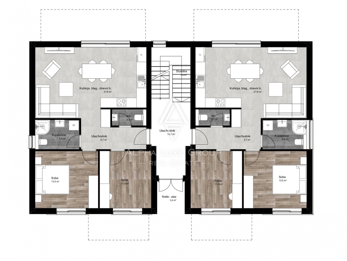 Poreč - Appartamento moderno al piano terra con giardino, vicino al mare