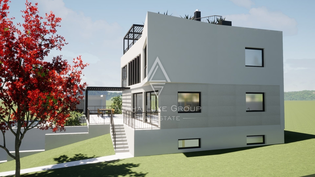 Villa moderna con piscina e vista mare, Istria, Parenzo