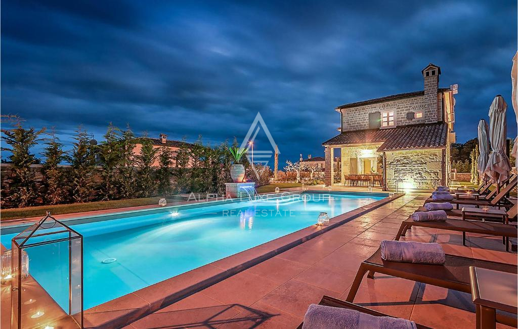 Kanfanar, Istria: Villa elegante con piscina e giardino