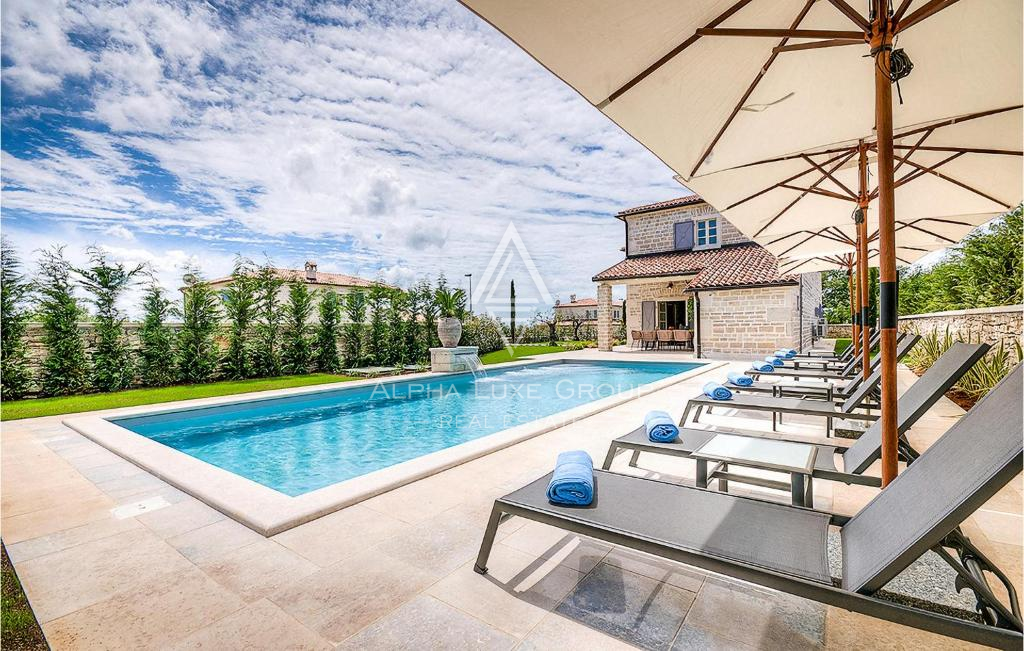 Kanfanar, Istria: Villa elegante con piscina e giardino