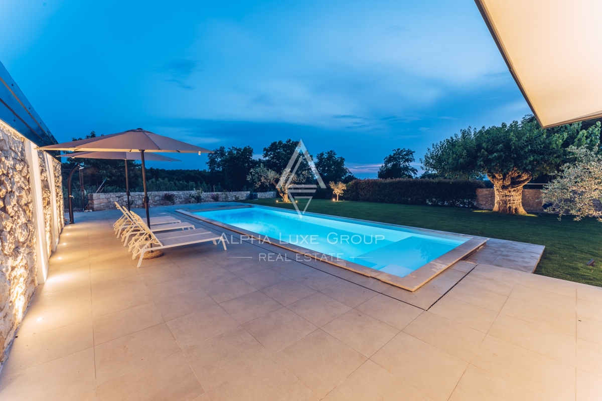 Novigrad, Istria: Lussuosa villa in pietra con piscina