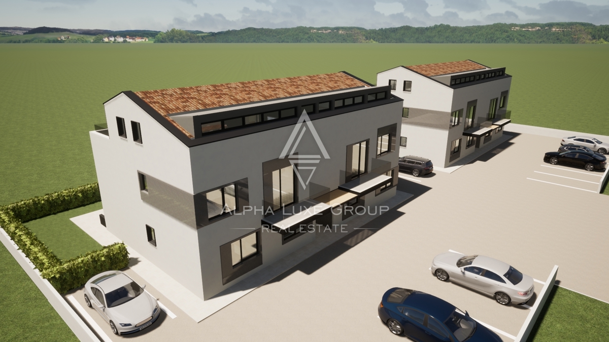 Parenzo, Istria – Attico moderno con vista mare