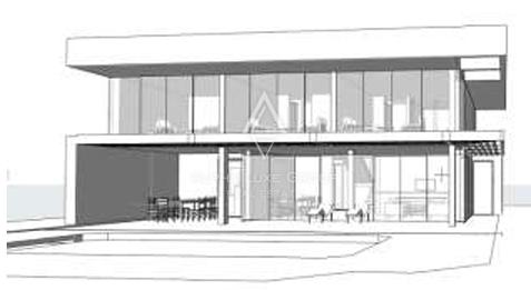 Skitača, Istria: Terreno edificabile con progetto villa