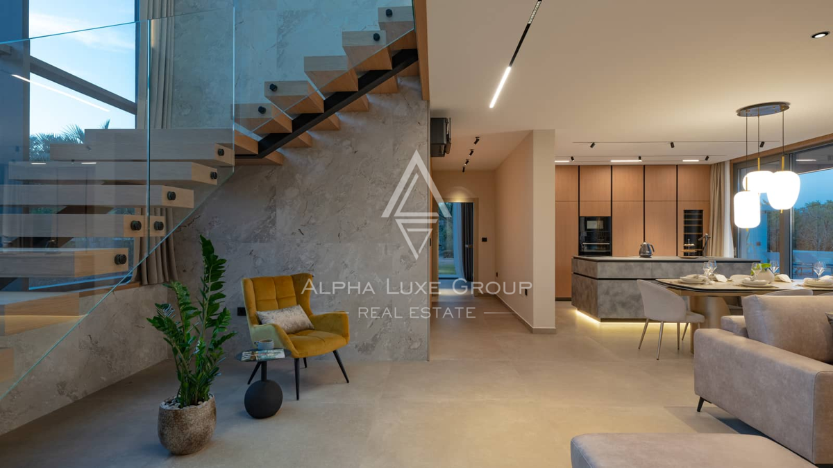 Istria, Krnica: Villa moderna con panorama mare