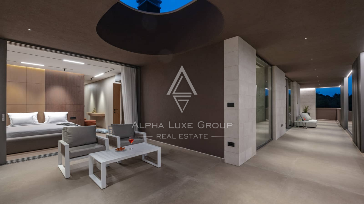 Istria, Krnica: Villa moderna con panorama mare