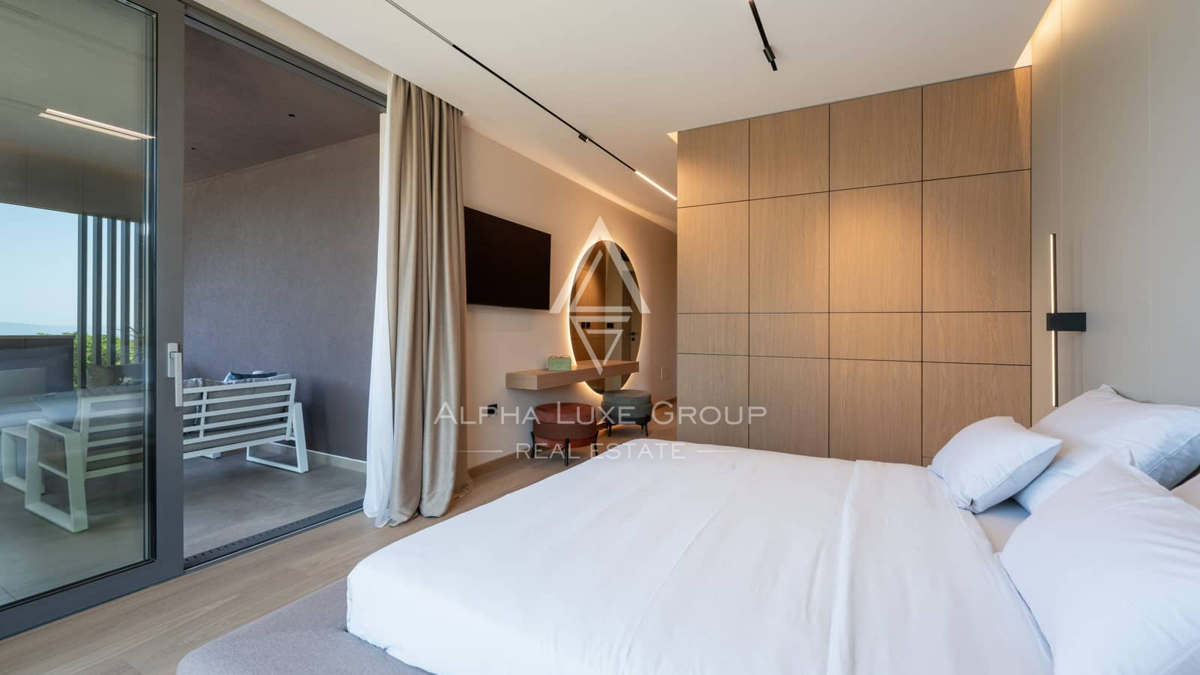 Istria, Krnica: Villa moderna con panorama mare