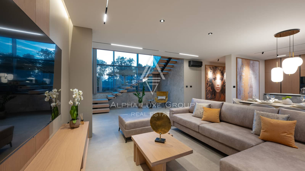 Istria, Krnica: Villa moderna con panorama mare