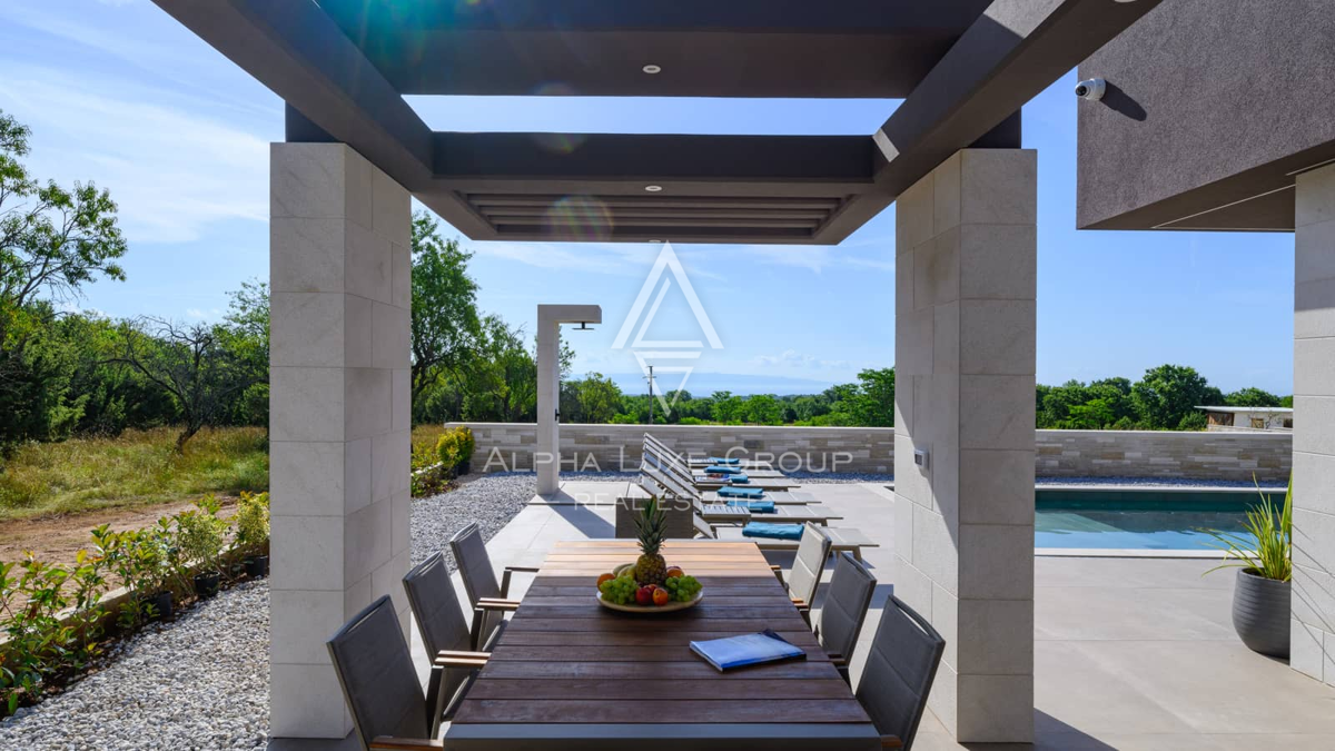 Istria, Krnica: Villa moderna con panorama mare