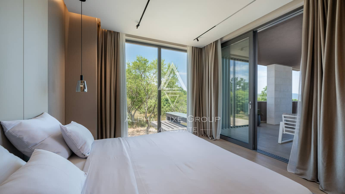 Istria, Krnica: Villa moderna con panorama mare