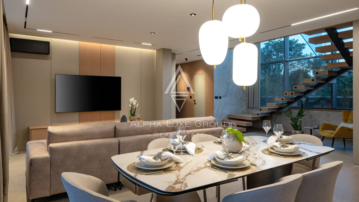 Istria, Krnica: Villa moderna con panorama mare