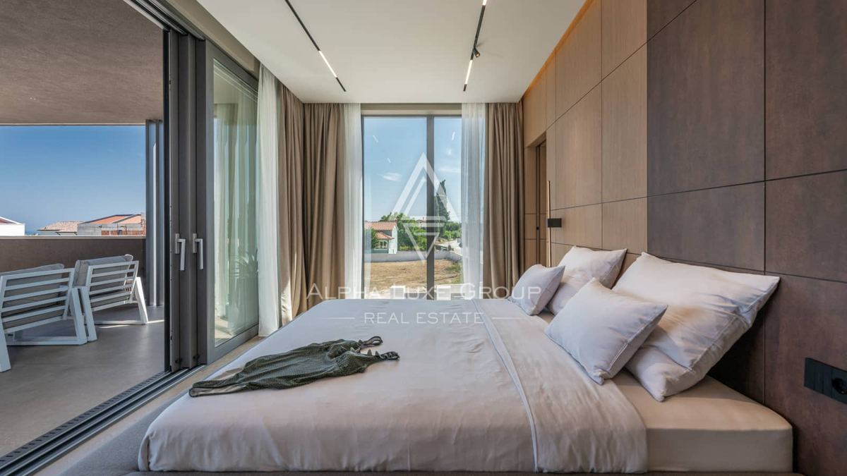 Istria, Krnica: Villa moderna con panorama mare