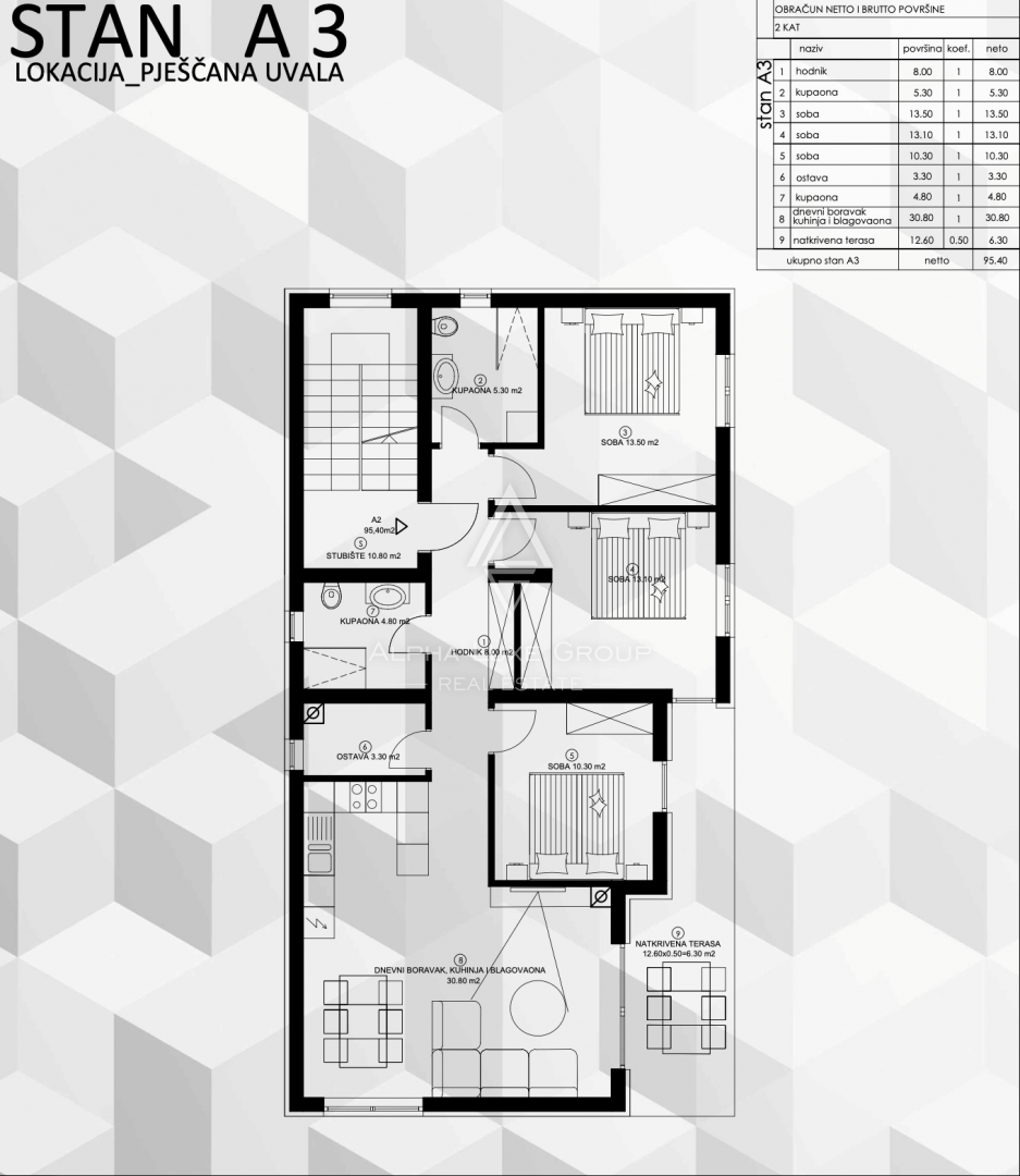 Istria, Pula: Appartamento moderno 2 piano terrazza