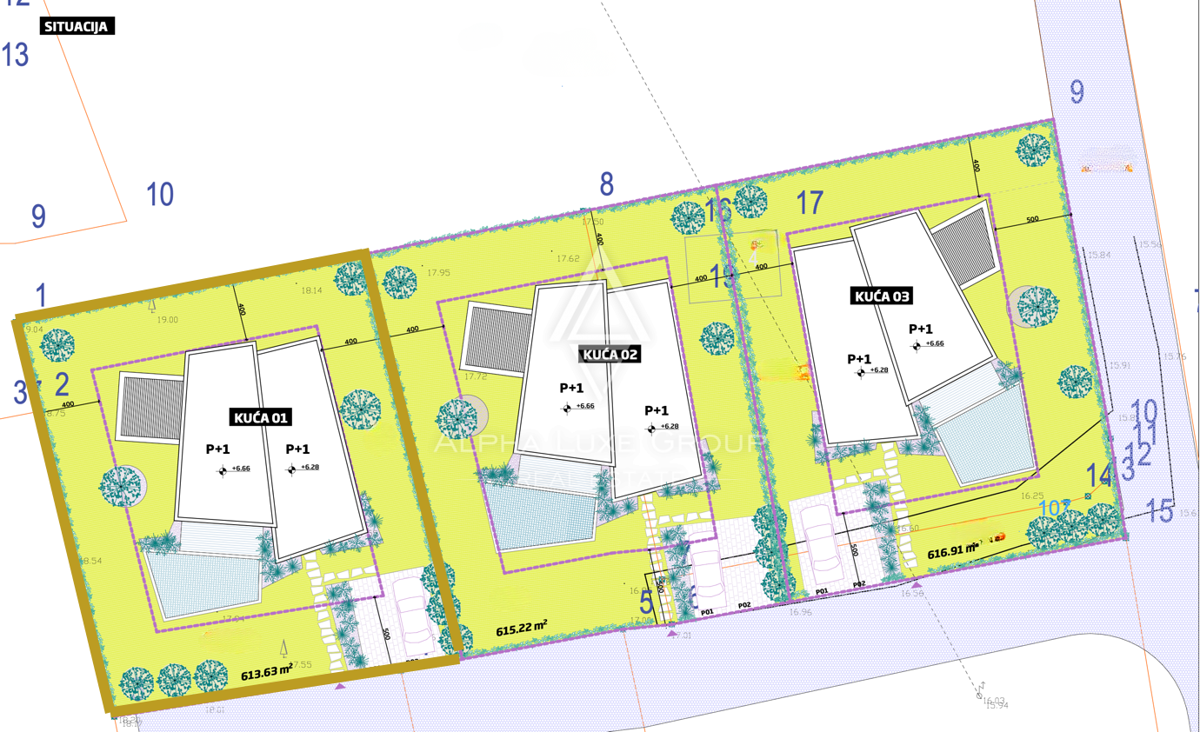 Istria, Umago: Terreno edificabile con progetto villa