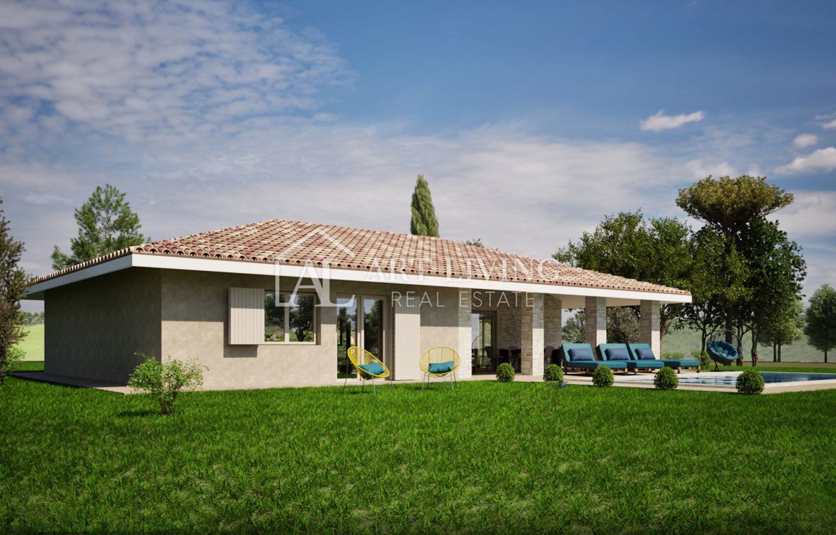 Istria, Parenzo, dintorni - spaziosa casa a un piano con piscina e vista mare