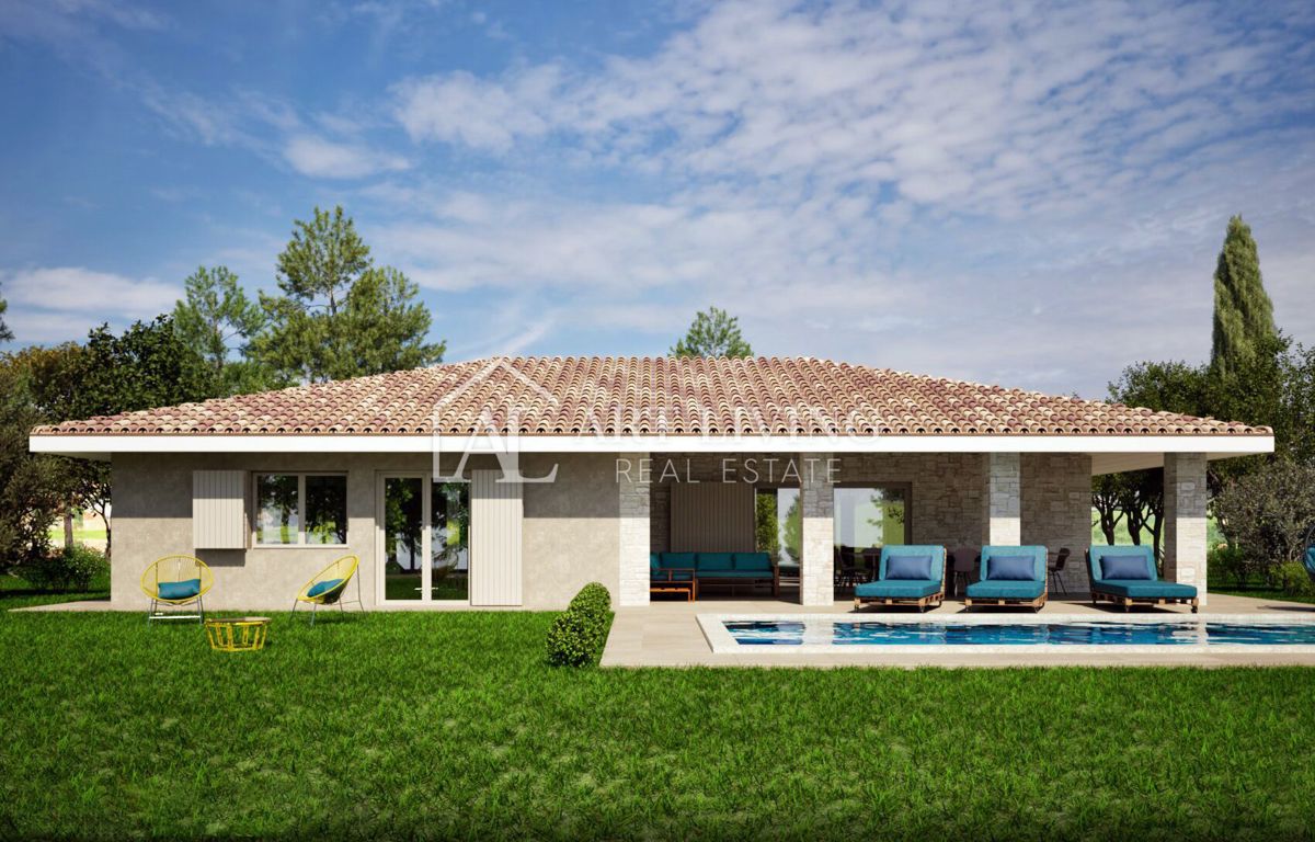 Istria, Parenzo, dintorni - spaziosa casa a un piano con piscina e vista mare