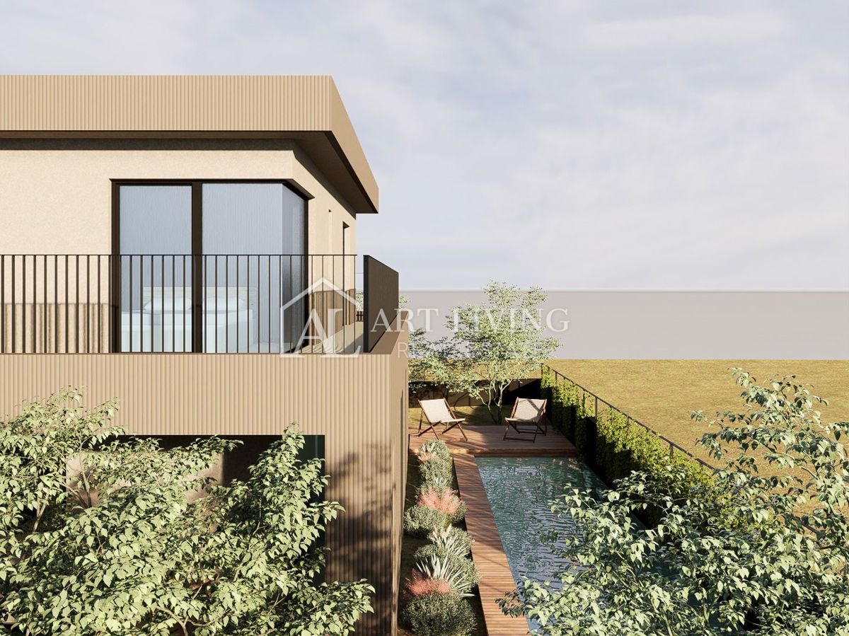 Parenzo, dintorni – casa moderna con piscina – NUOVA COSTRUZIONE