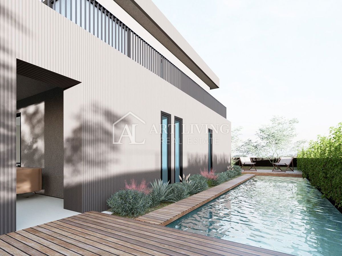 Parenzo, dintorni – casa moderna con piscina – NUOVA COSTRUZIONE