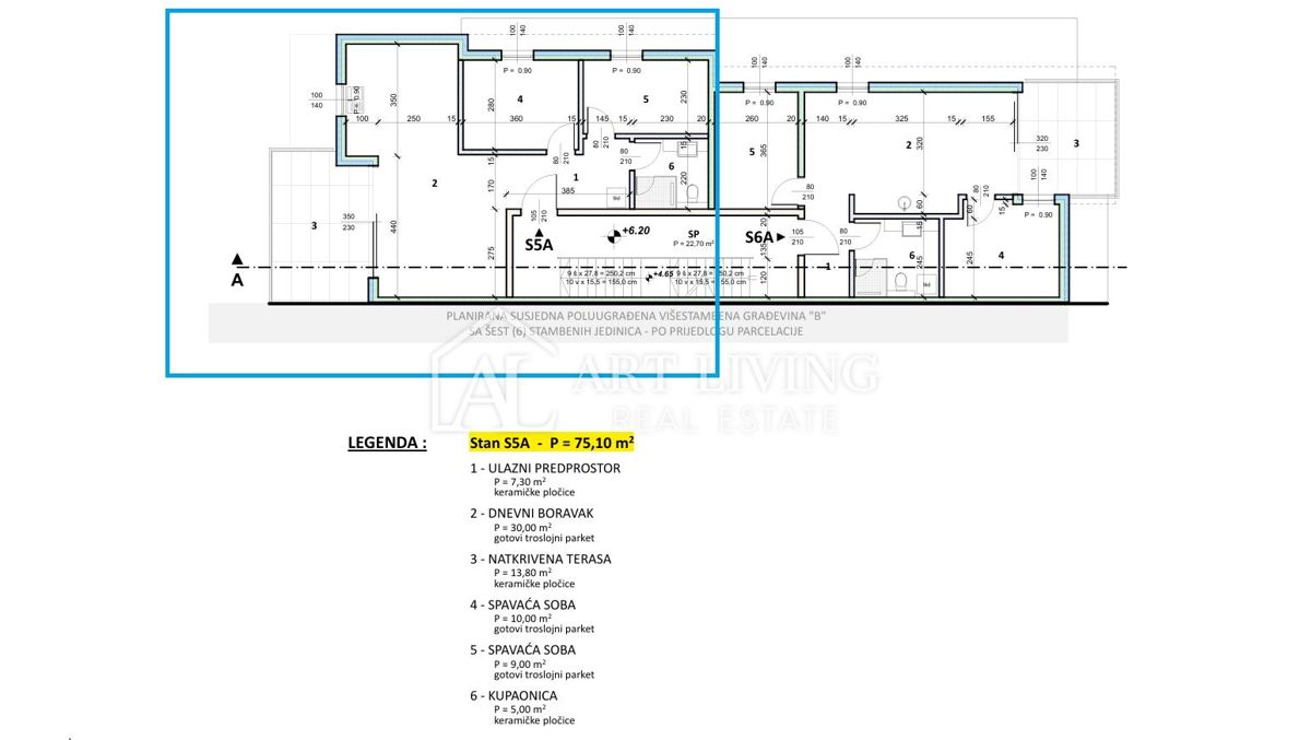 Umago, dintorni – Appartamento moderno con due camere da letto, vista mare e piscina in comune