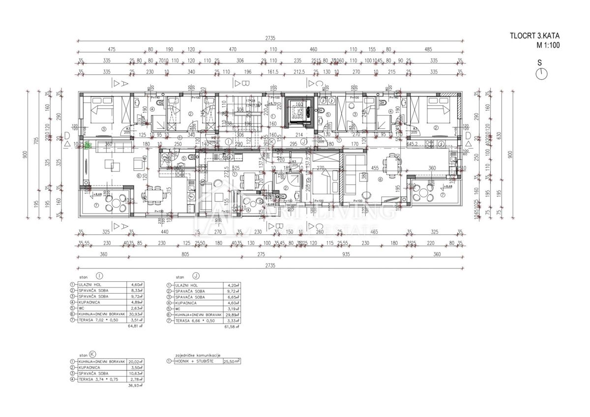 Parenzo, dintorni - lussuoso appartamento con due camere da letto in un nuovo edificio al 3° piano - OCCASIONE