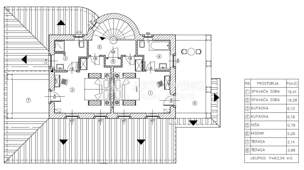 Parenzo, dintorni – villa rustica in pietra con piscina in stile istriano