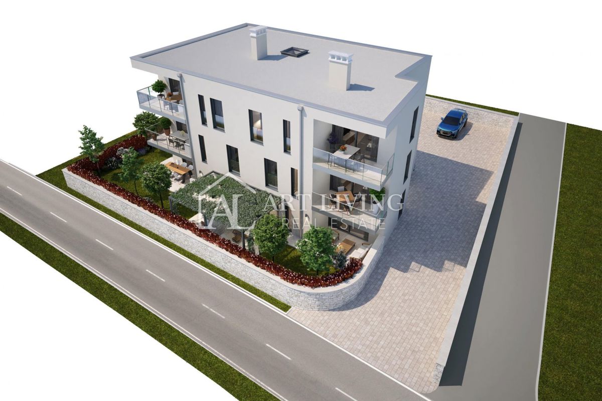 Umago, dintorni – moderno appartamento bilocale vicino al mare, posizione TOP