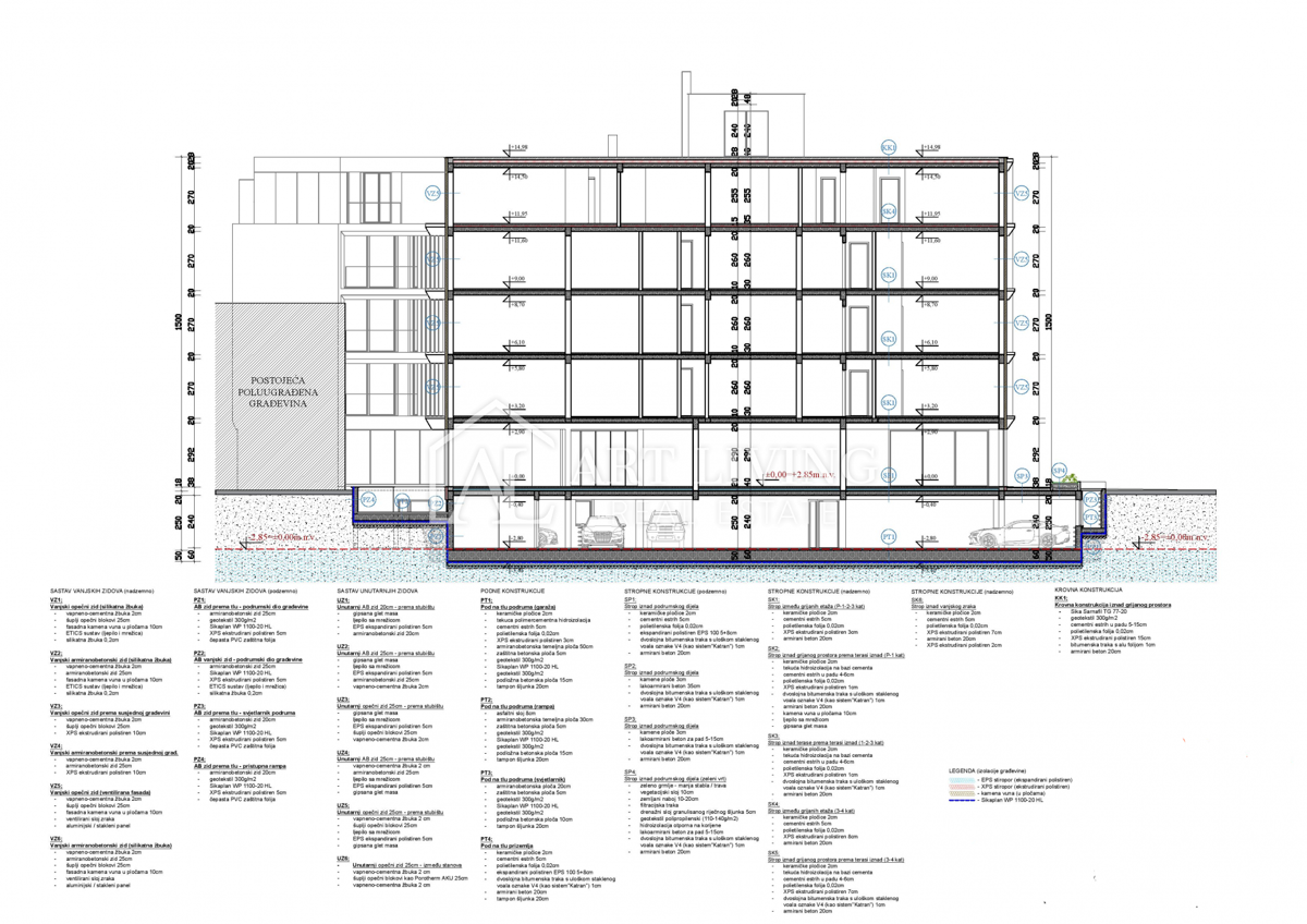 Umago, moderno appartamento di lusso nel centro della città, a 20 m dal mare
