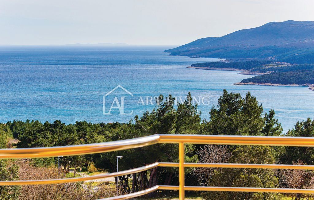 Istria, Rabac - grazioso appartamento con due camere da letto con piscina e vista panoramica sul mare