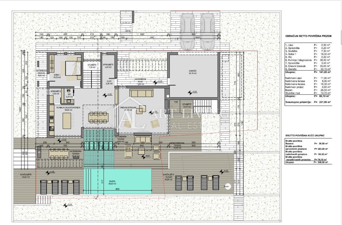 Istria, Labin, dintorni - attraente villa in fase di completamento in una posizione perfetta, a 80 m dal mare