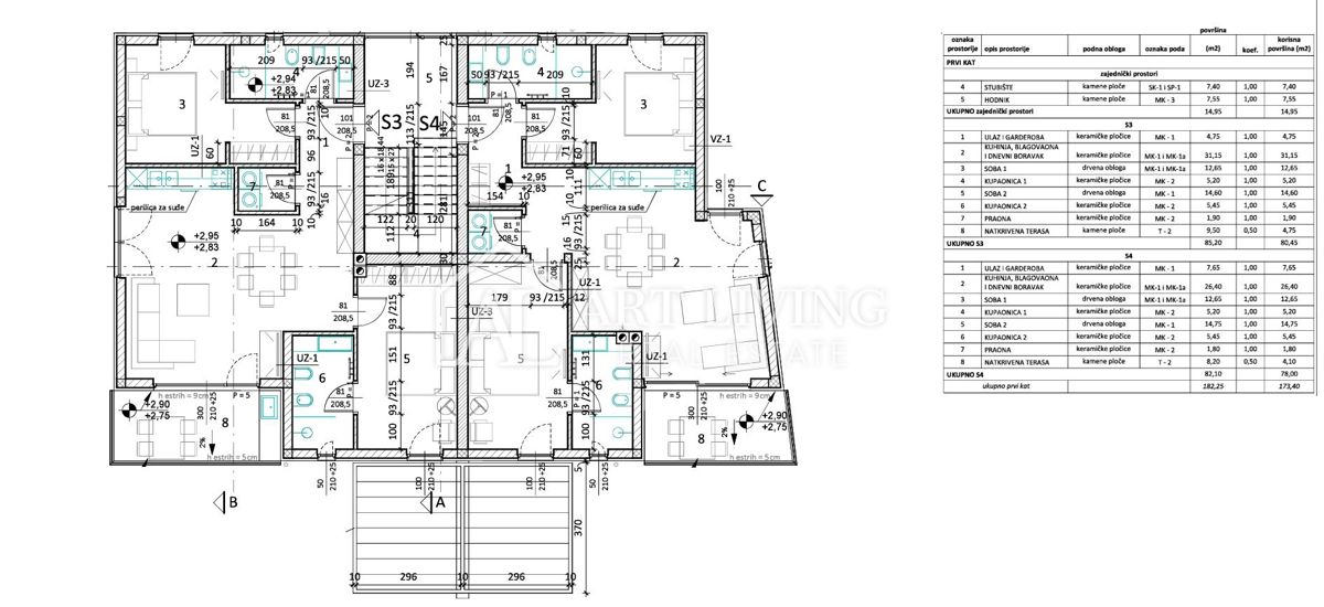 Umago, dintorni – NUOVA COSTRUZIONE, attraente appartamento bilocale al 1° piano, a 600 m dal mare