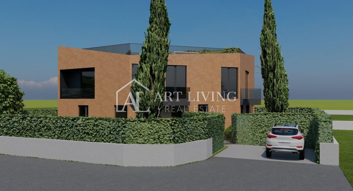 Parenzo, dintorni – Appartamento moderno con una camera da letto, 55 m² con ampio giardino di 100 m² – NUOVA COSTRUZIONE