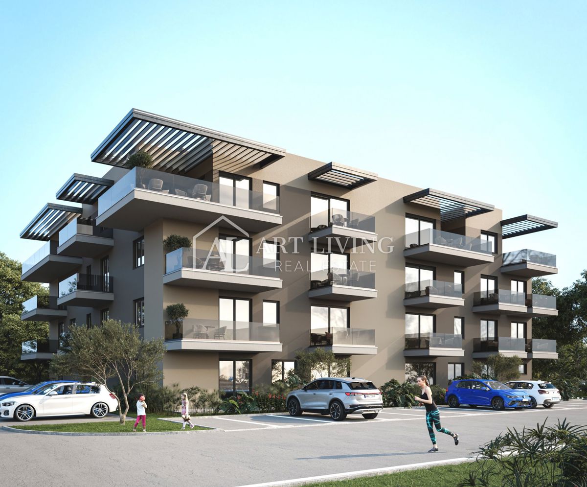 Poreč - surroundings, modern apartment in an attractive location, 500 m from the sea, NEW CONSTRUCTION