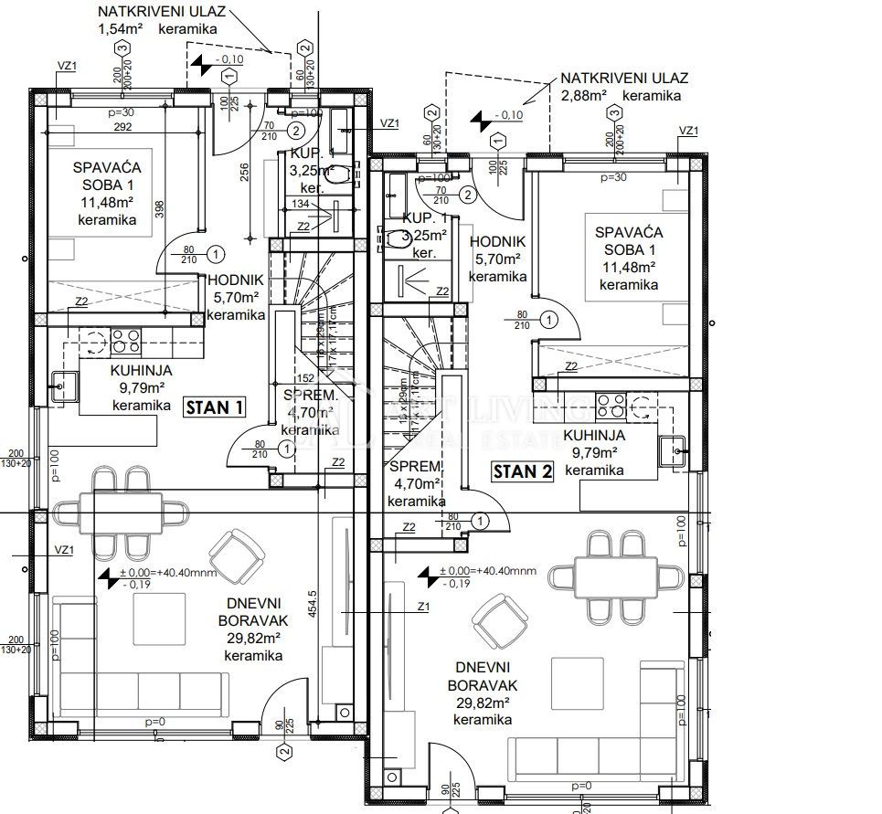 Istria, Umago, dintorni -  NUOVA COSTRUZIONE - moderna casa bifamiliare con piscina