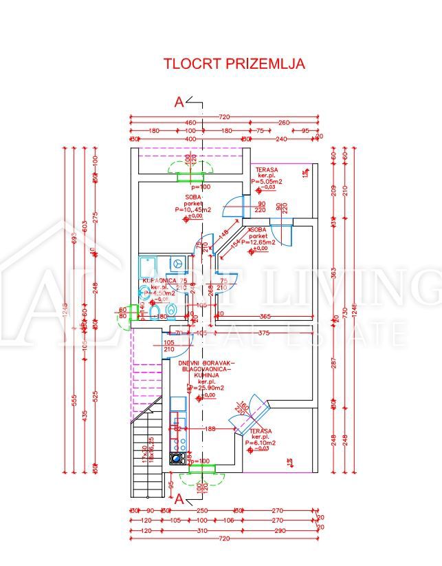 ISTRIA, PULA, dintorni - Moderno appartamento al piano terra a soli 150 metri dal mare.