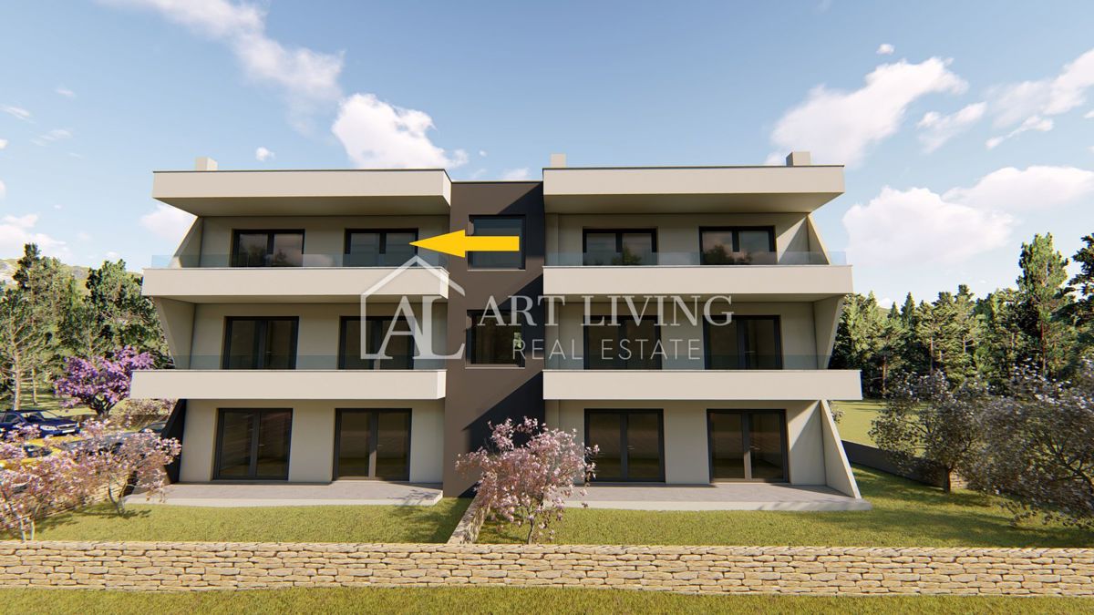 Istria, Umago, dintorni - appartamento con due camere da letto in un nuovo edificio con vista sul mare