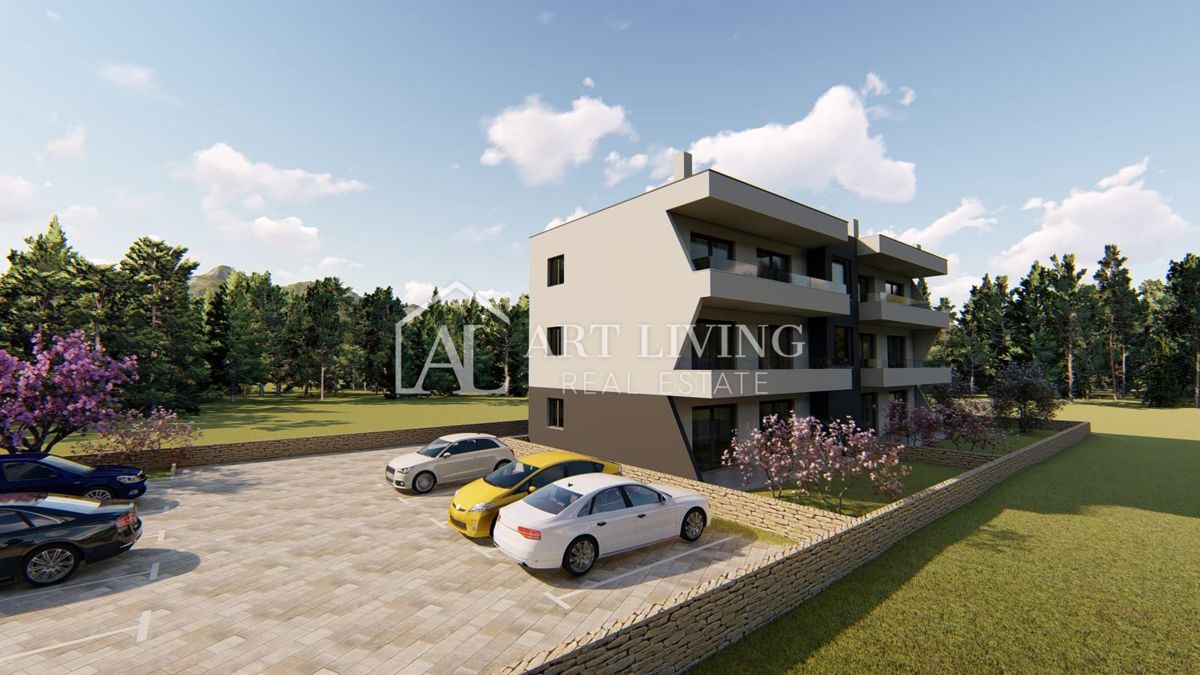 Istria, Umago, dintorni - appartamento con due camere da letto in un nuovo edificio con vista sul mare