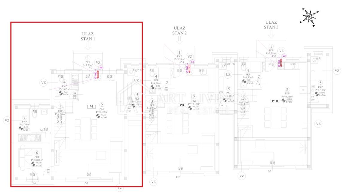 Istria, Umago, dintorni – Casa a schiera moderna con ampio giardino – NUOVA COSTRUZIONE