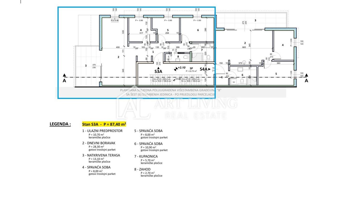 Umago, dintorni – NUOVA COSTRUZIONE, appartamento moderno con 3 camere da letto e piscina in comune