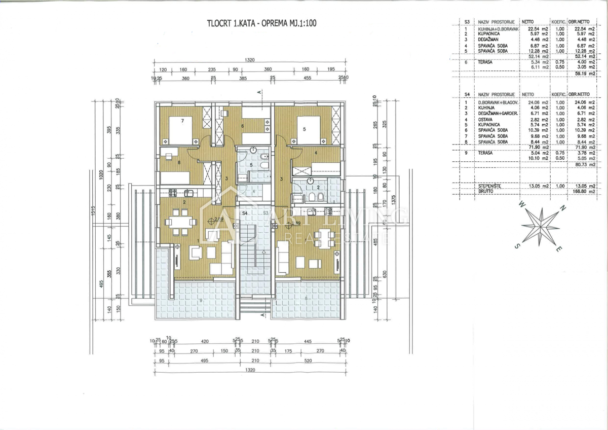 Umag-dintorni, Appartamento in un nuovo edificio 80 m2 in una bella posizione a 150 m dal mare