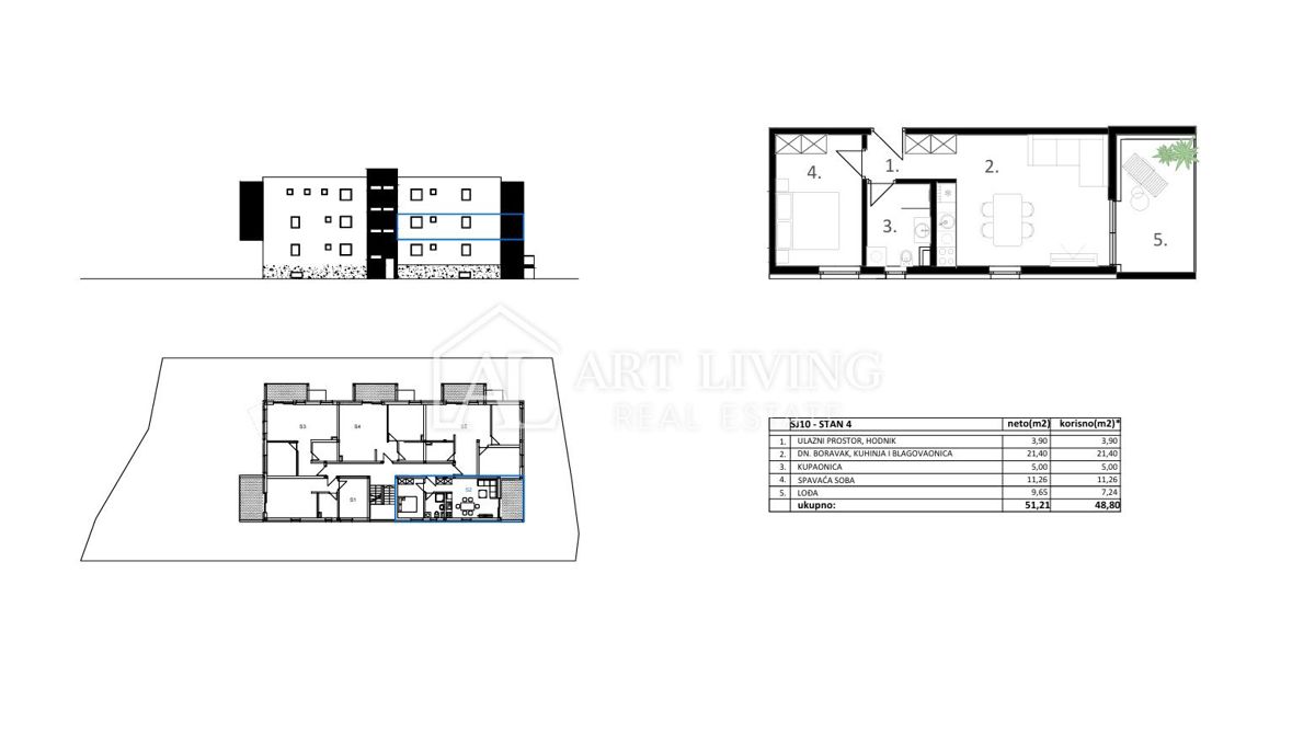 Vodice – NUOVA COSTRUZIONE, moderno appartamento con una camera da letto, a 500 m dal mare, OTTIMA OCCASIONE