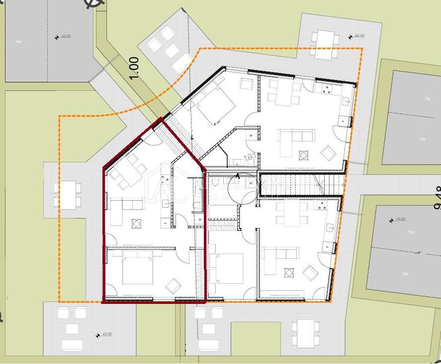 Parenzo, dintorni - OCCASIONE! - moderno appartamento con una camera da letto, 55m2 con giardino di 90m2