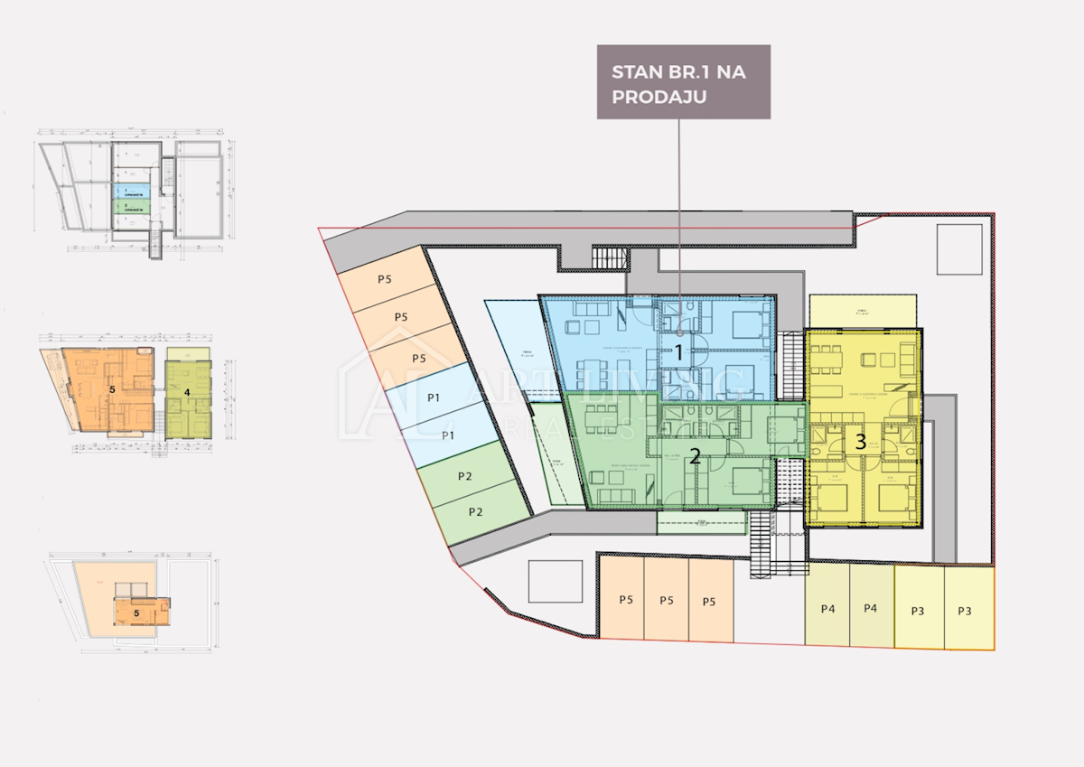 Appartamento Poreč, 64,13m2