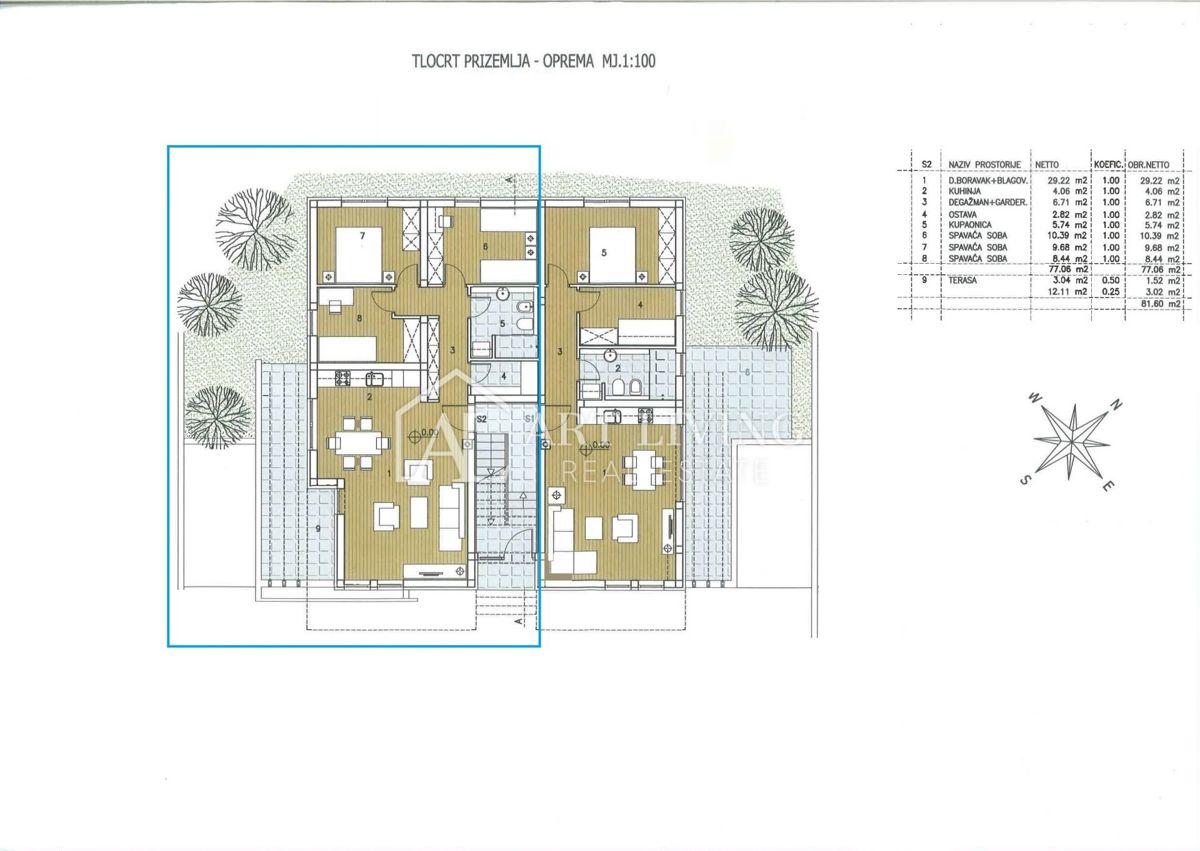 Dintorni di Umago, appartamento con due camere da letto al piano terra in posizione TOP a 150 m dal mare