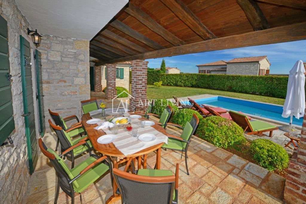 Poreč-dintorni, Villa di lusso in pietra in stile istriano con piscina