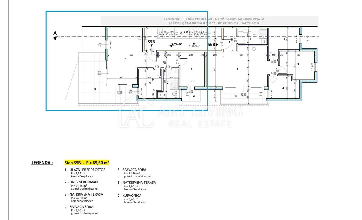 Umago, dintorni – attico con 2 camere da letto, piscina in comune, vista mare