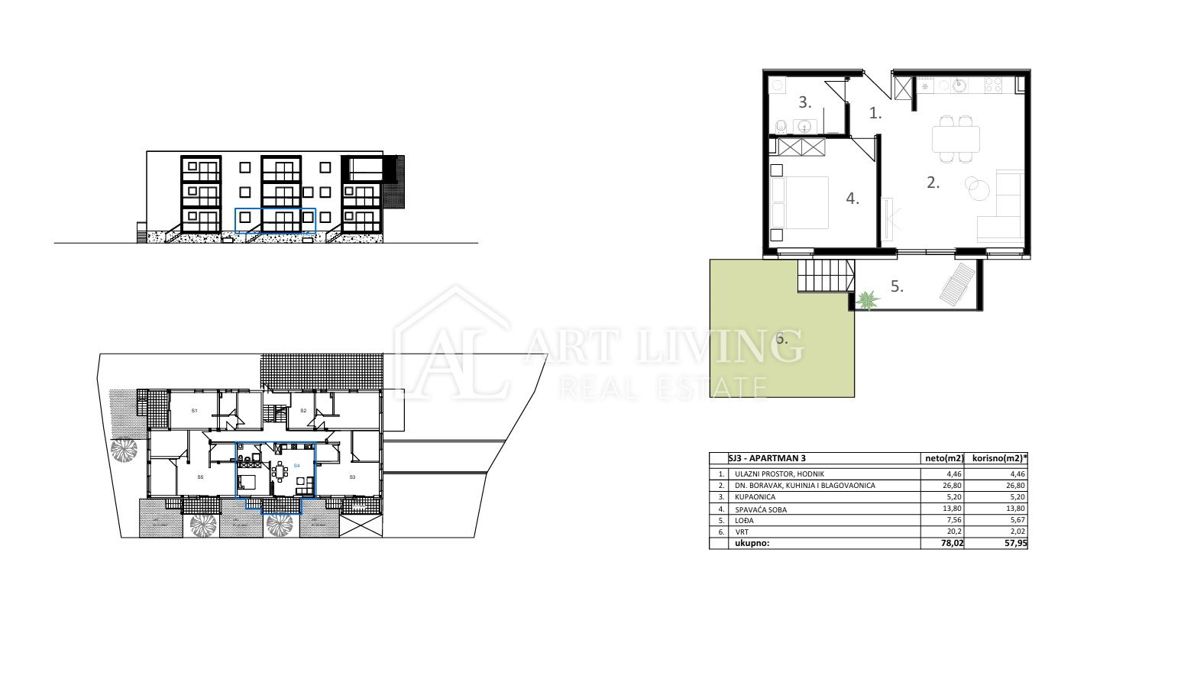 Vodice – appartamento moderno con terrazza e giardino in ottima posizione