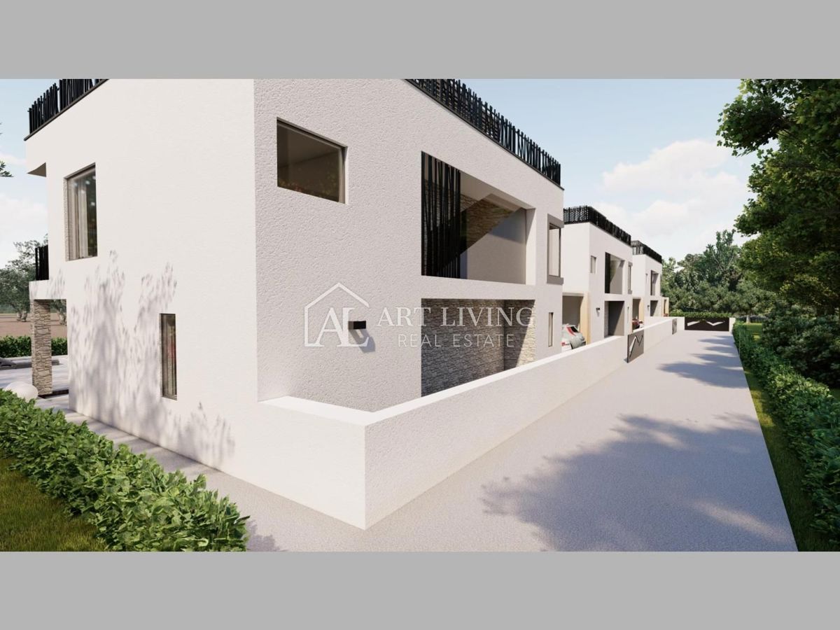 Parenzo, villa di lusso moderna 1a fila al mare
