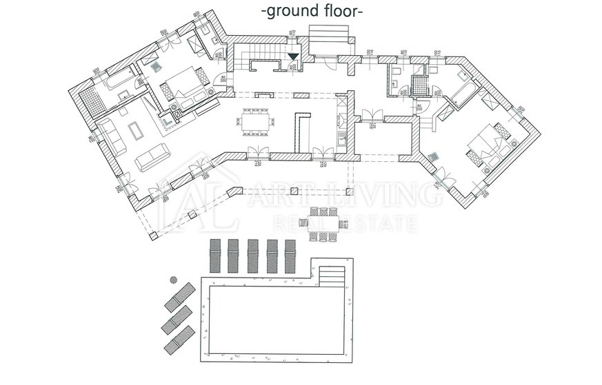 Poreč-dintorni, Villa di lusso in pietra in stile istriano con piscina